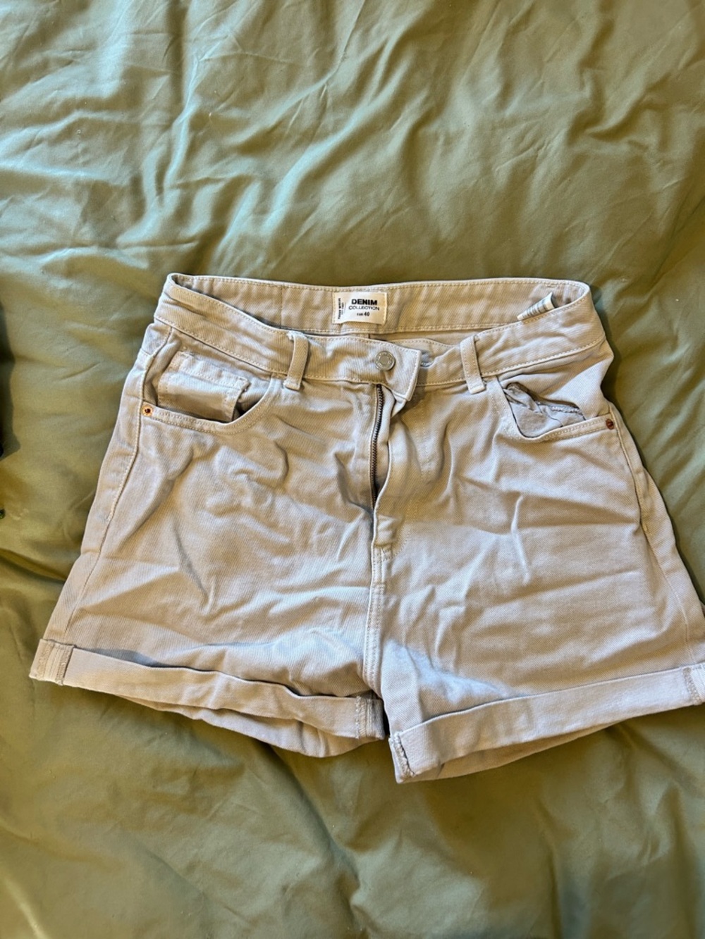 Beige Women's Denim Shorts